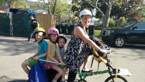Carrie Fisher, ICH PM, drops the kids at school before heading to work